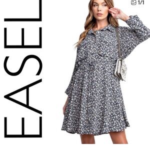 530:  EASEL NWT DRESS BLUEBERRY (R1)